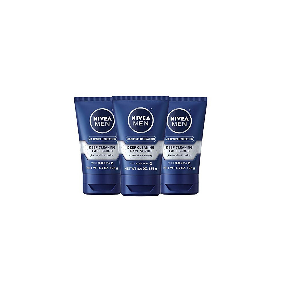 Men, Deep Cleaning Face Scrub, Original, 4.4 oz (125 g) - Nivea