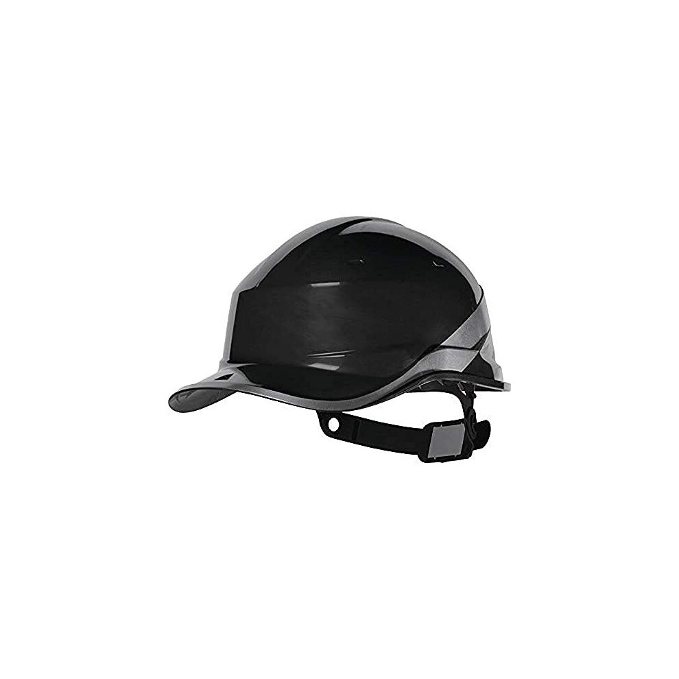 Delta Plus Diam5 Baseball Shape Safety Cap, Adjustable, Black (20 Units) 5060043295134