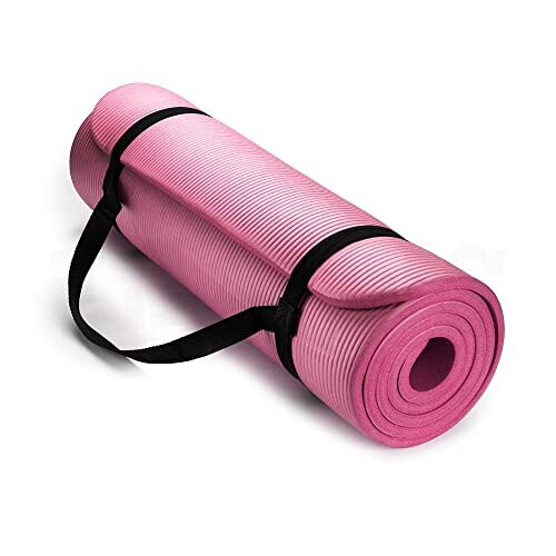 Lions Yoga Mat 10mm Pink For Men Women Fitness Exercise Home Gym Workout Training Pilates