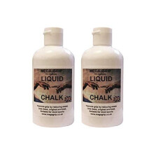 Mega-Grip White Liquid Grip Chalk Twin Pack - x2 250ml Bottles - Multi Pack