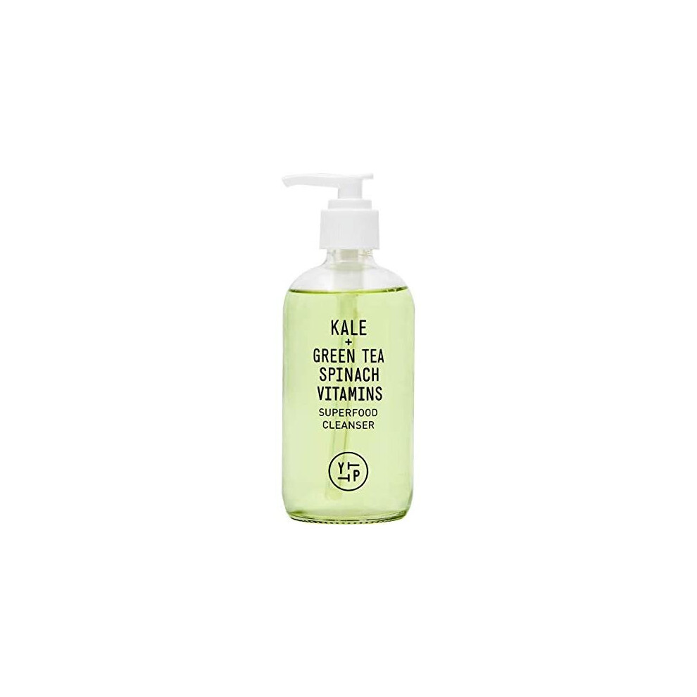 Youth To The People Green Kale + Tea Superfood Face Cleanser - Vegan Face Wash With Spinach, Vitamins C, E + K - Non-Drying Gel Foaming Cleanser