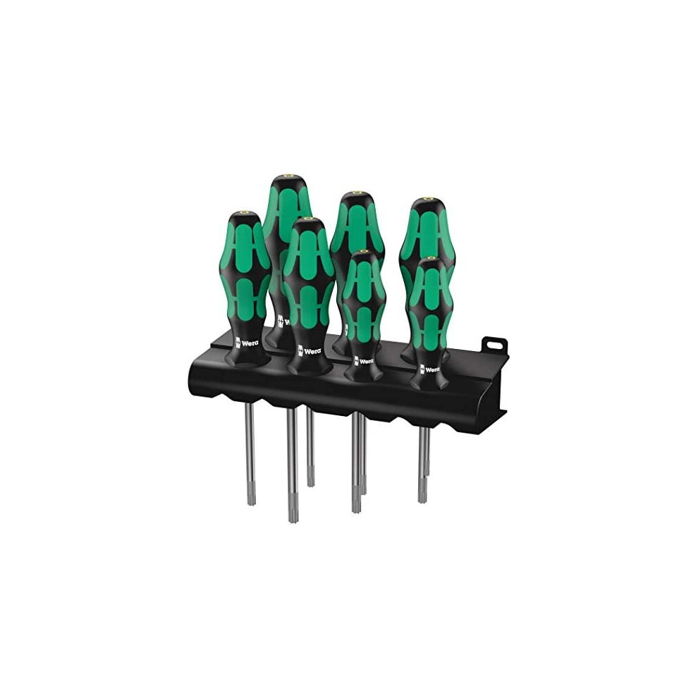 Wera 05223161001 Kraftform Plus 367/7 Torx Hf (Holding Function) Screwdriver Set, Tx8 To Tx30, 6-Piece