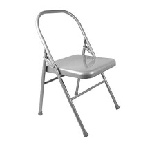 Yoga-Mad Yoga Chair | Reinforced Yoga Chair with Front Bar | Folding and Portable Backless Chair | Support in Yoga Backbends, Restorative Yoga Po