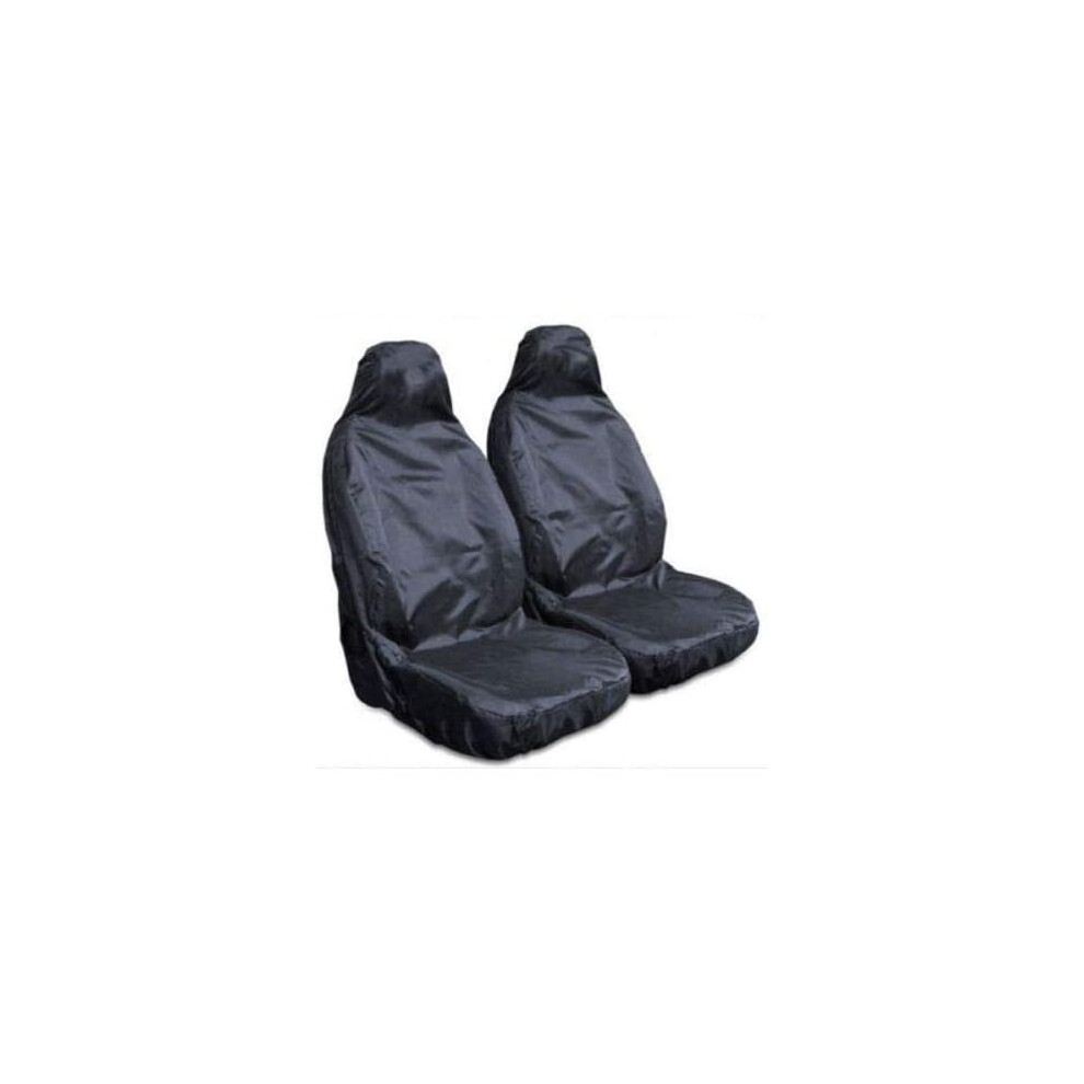 For Toyota Auris, Avensis, Carolla, Celica, Hilux, 4X4, Land Cruiser, Prius, Rav4, Yaris - Extra Heavy Duty Driver Passenger Pair Waterproo Black 5051174773363
