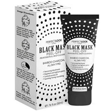 PREMIUM Natural Black Mask Peel Off Charcoal Mask for Blackhead Removal, INTENSIVE PURIFIER by PERFECT LOOK LONDON Bamboo Charcoal Face Masks, Bl