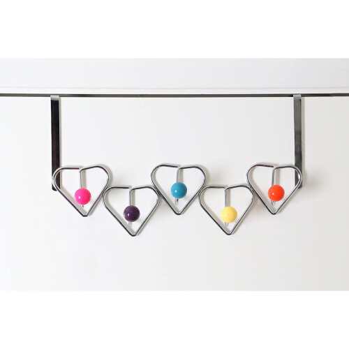 Premier Housewares Premier Housewares 5 Hook Over Door Hanger - Multi-Coloured 1