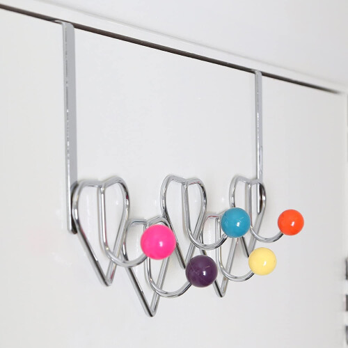 Premier Housewares Premier Housewares 5 Hook Over Door Hanger - Multi-Coloured 2