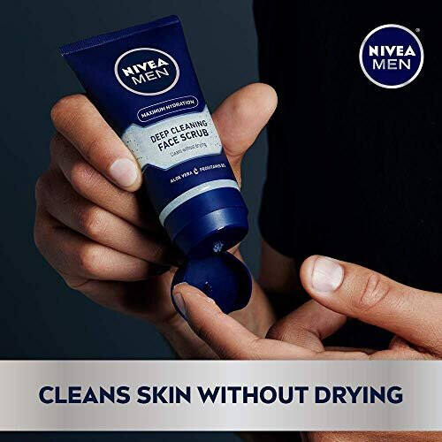 NIVEA Men, Deep Cleaning Face Scrub, Original, 4.4 oz (125 g) - Nivea 1