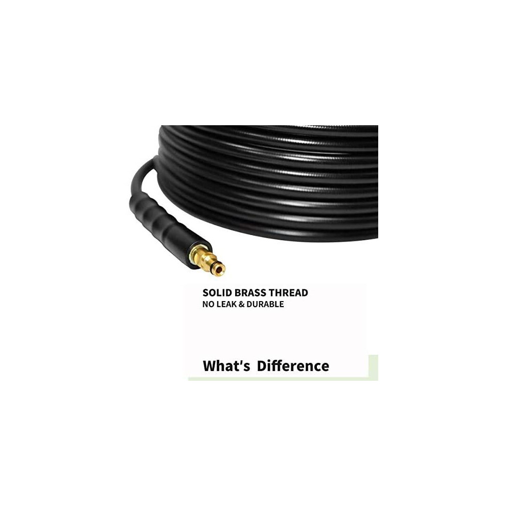 10M/ 32FT High Pressure Washer Hose Replacement Water Cleaning Kit Threaded  Hose Extension Compatible with M22 & C-Clip Type Quick-Connect Kit for Karcher  K2 K3 K4 K5 : : Garden