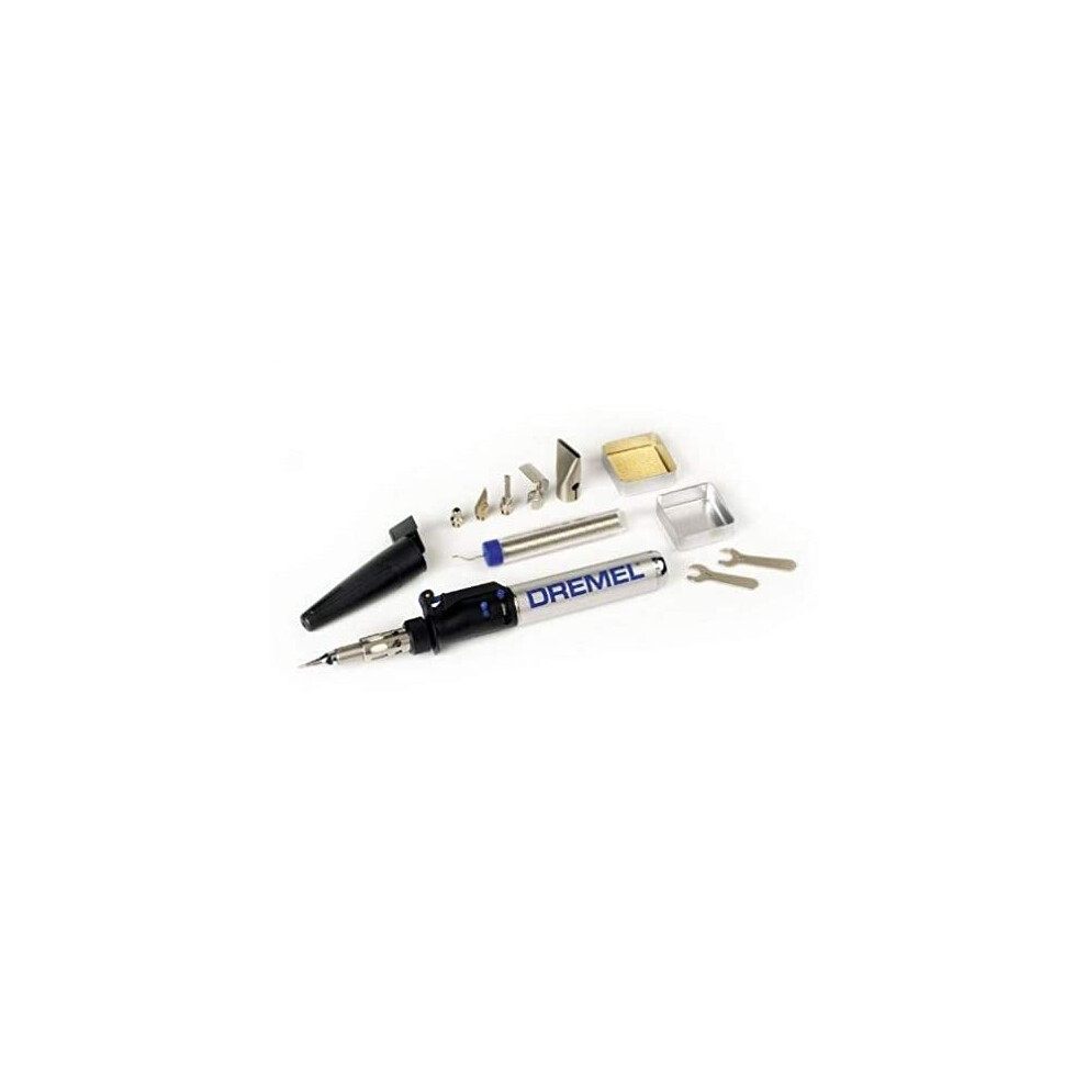 Dremel Versatip 2000 Cordless Soldering Iron - Butane Gas Soldering Kit with 6 Interchangeable Tips for Welding, Wood Burning, Pyrography, Jewell