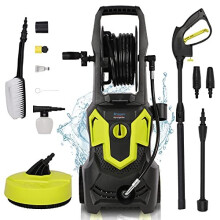 Stream Electric Pressure Washer, 1650W 135 Bar 420L/H Jet Washer Power Washer with Adjustable Nozzle Accessory, Patio Cleaner Compact Pressure Wa