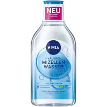 NIVEA Hydra Skin Effect Micellar Water (400 ml), Nourishing Hyaluronic Micellar Water for Thorough Facial Cleansing, Make-Up Remover with Pure Hy