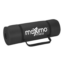 Maximo Fitness Travel Yoga Mat  Extra Thick, 1.5cm Depth, Multi-Purpose Exercise Mats w/ Yoga Mat Strap - Ideal for Camping, Travelling and Hiki