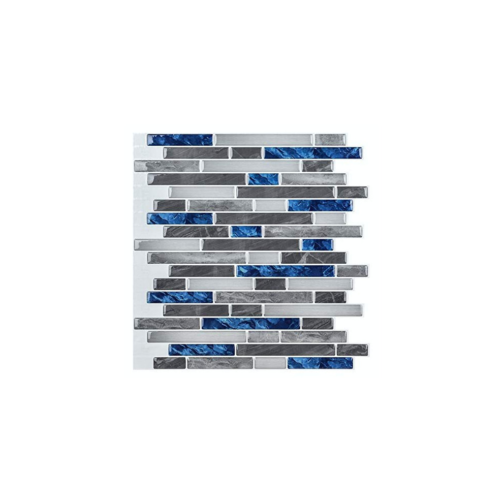 Art3d Peel & Stick Brick Kitchen Backsplash Self-Adhesive Wall Tile Stone Design, 10 Sheets 6975129501377