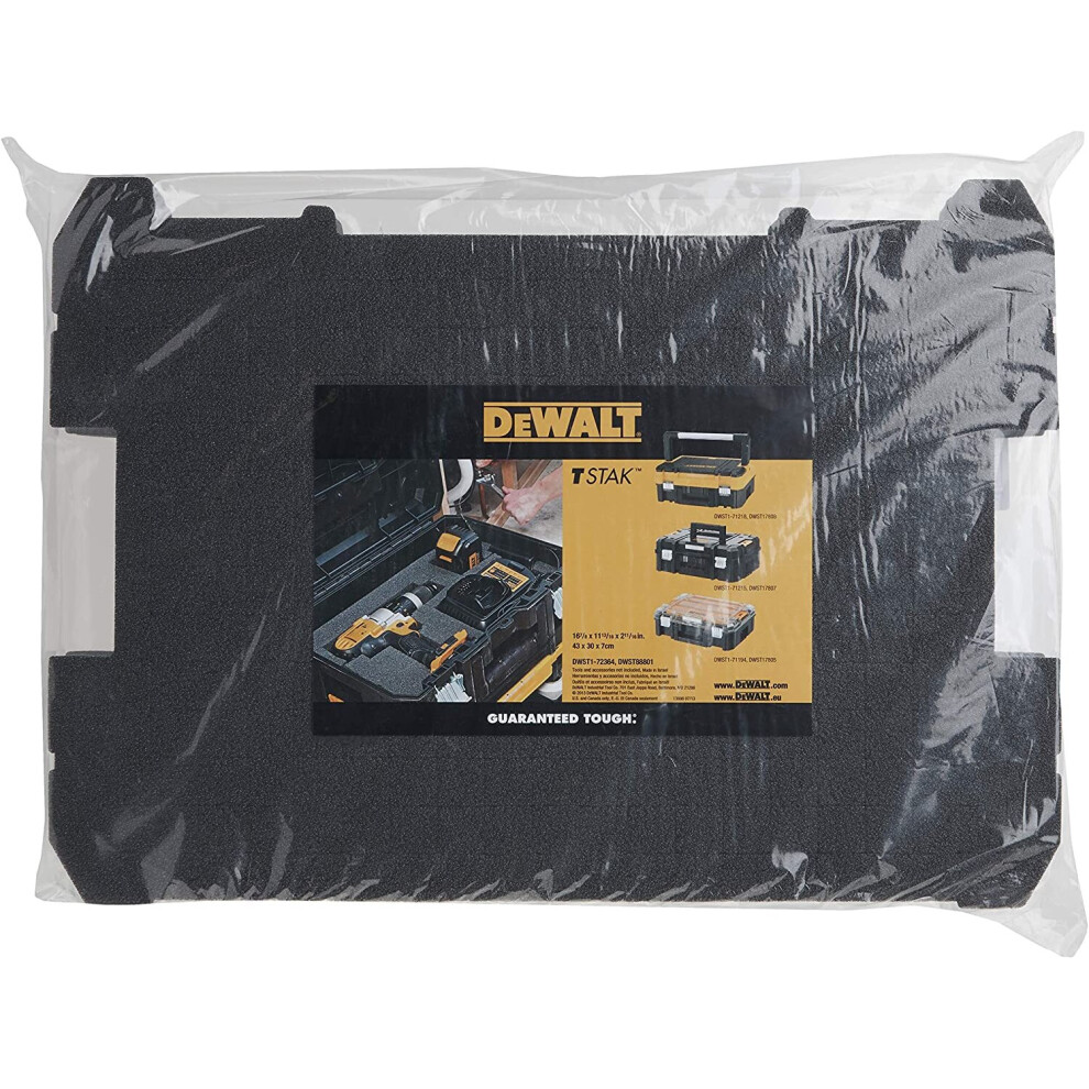 Dewalt DWST1-72364 T-STAK Foam Inlay, Dark Grey