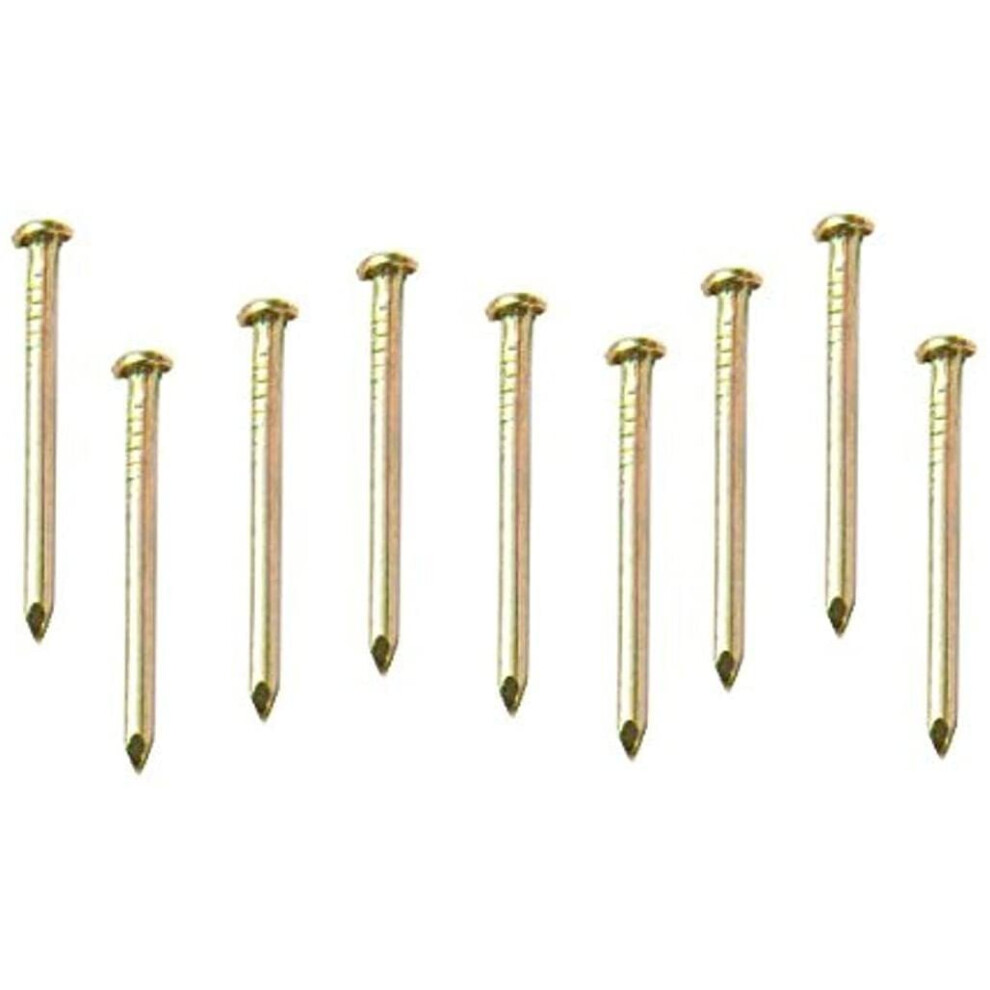 Merriway Bh02287 Eb Plain Head Hardened Picture Pin, Brass Plated - Pack Of 100 5013249360557