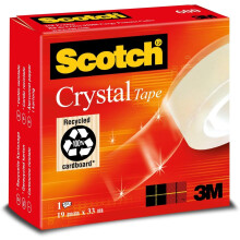 Scotch Crystal Ruban 19 mm x 33 m Transparent