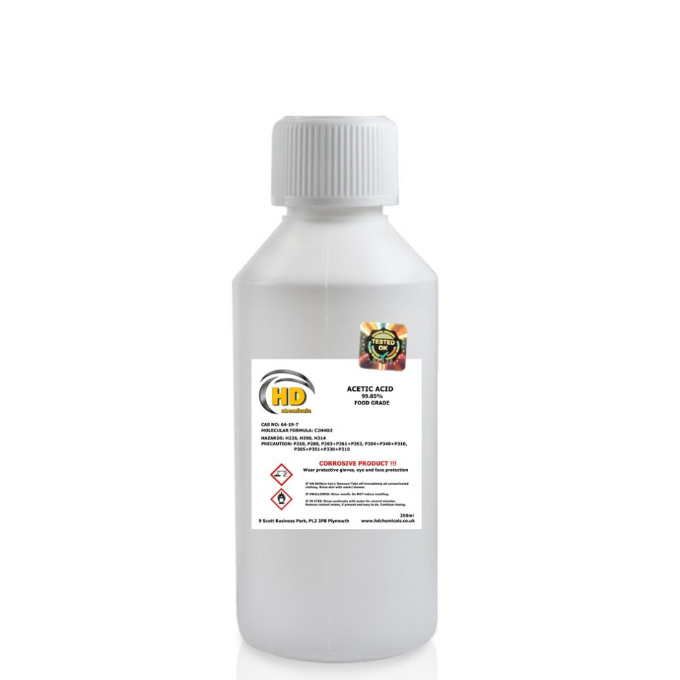 (250ml) Acetic Glacial Acid 99.85%