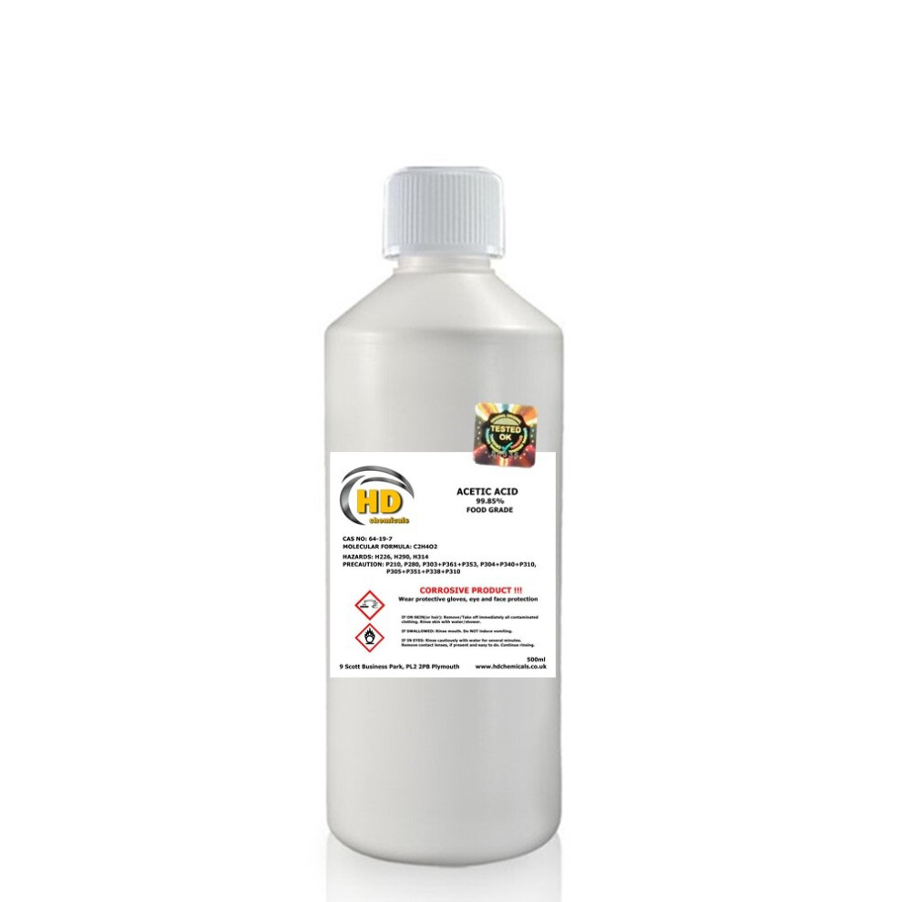 Hd Chemicals Ltd (500Ml) Acetic Glacial Acid 99.85%