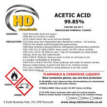 (1000ml - 1L) Acetic Glacial Acid 99.85%