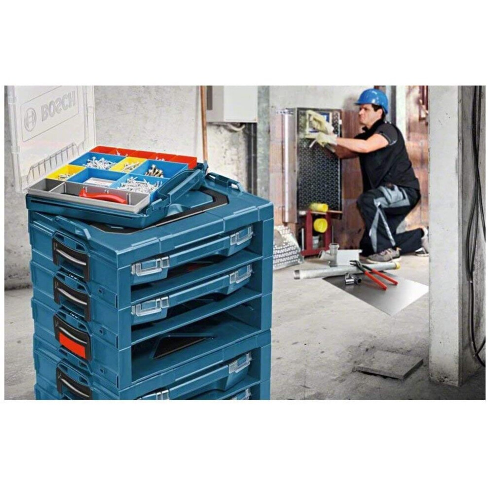 Bosch Professional 1600A001S6 i-Boxx Inset Box Set - 10-Piece, Navy Blue, 6.5 cm*34.0 cm*26.0 cm