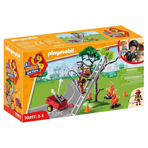 PLAYMOBIL DUCK ON CALL - Fire Rescue Action: Cat Rescue
