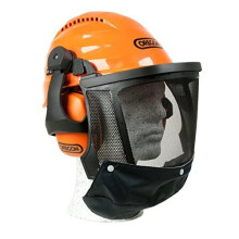 Oregon Waipoua Professional Chainsaw Safety Helmet with Protective Ear Muff and Mesh Visor, Hard Hat Safety Protection Equipment