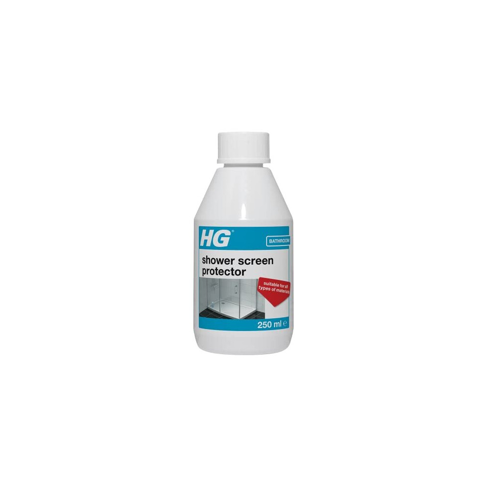 HG Shower Screen Protector, Bathroom Protector Against Scale & Dirt, Prevents Limescale Deposits & Soap Residue - 250ml (476030106)
