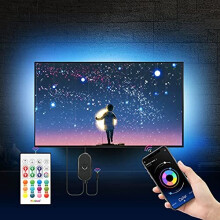 TV Backlights USB LED strip light Kit 4m for 60"-75" TV, Mirror, PC, APP Control Sync to Music, Bias Lighting, 5050 RGB Waterproof IP65 USB LED S