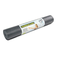 Yoga-Mad Warrior II Yoga Mat | 183cm x 61cm x 4mm | Non Slip Lightweight Exercise Mat | Perfect for Pilates, Yoga, Stretching, Home Workouts and