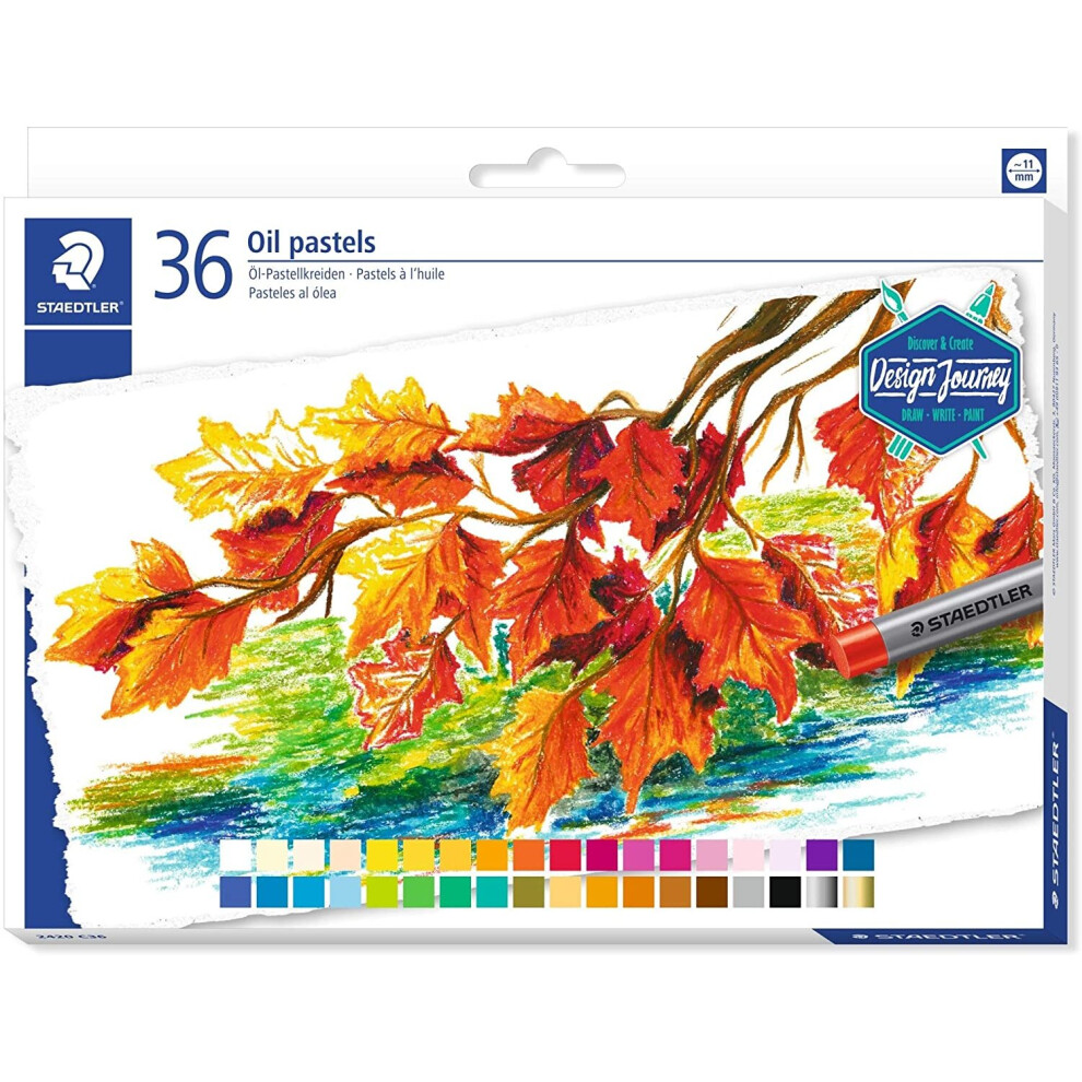 Staedtler Karat 2420 C36 Oil Pastels - Assorted Colours (Pack of 36)