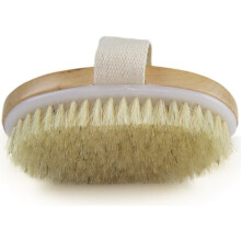 Boolavard Dry Skin Body Brush - Improves Skin's Health And Beauty - Natural Bristle - Remove Dead Skin And Toxins, Cellulite Treatment, Improves