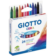 GIOTTO 282200 WAX CRAYONS 24 BOX