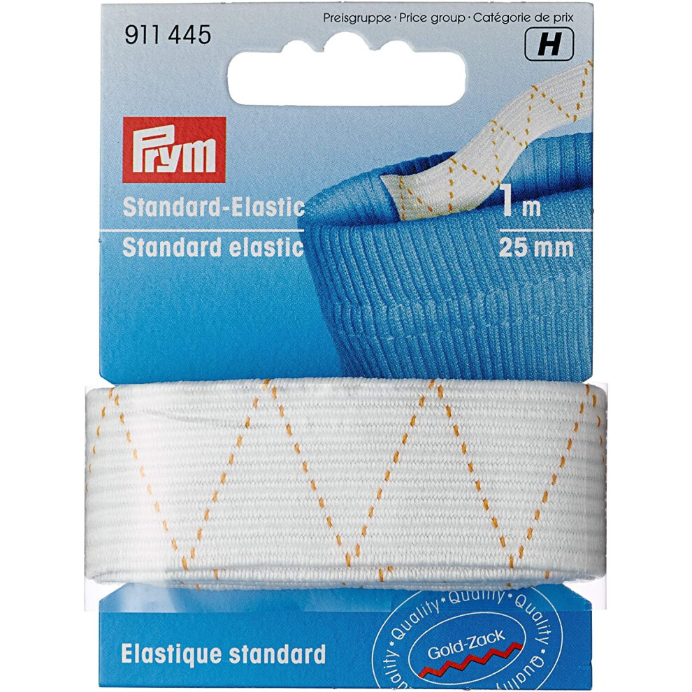 Prym Standard-Elastic 25 Mm White