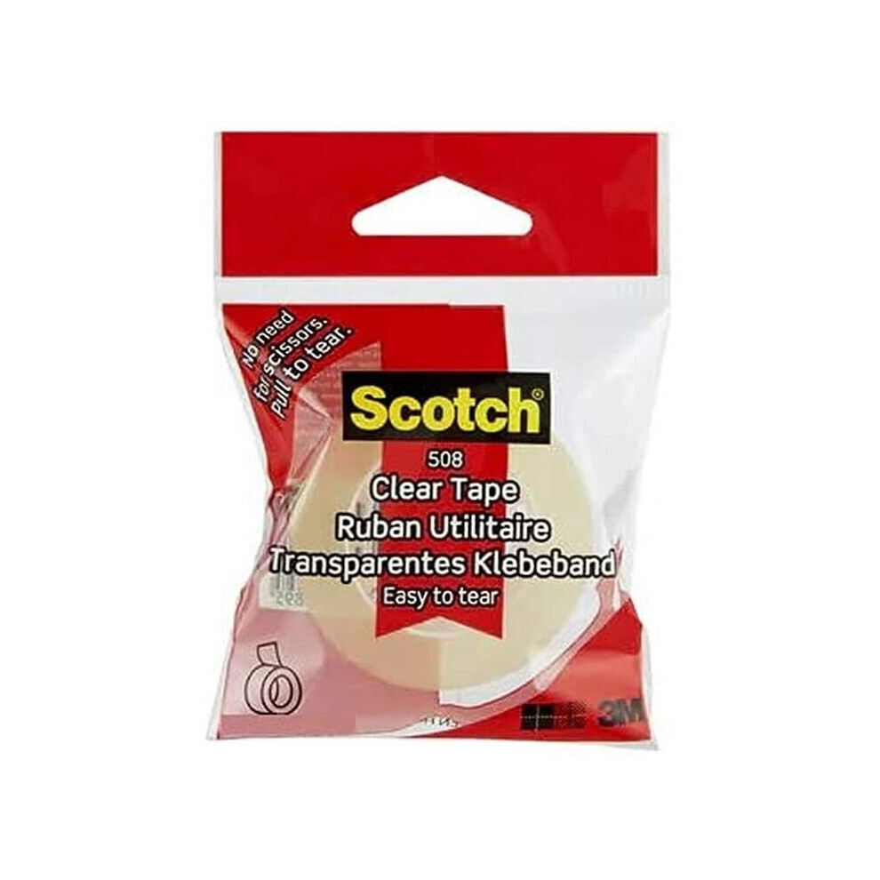 Scotch 25 Mm X 50 M Easy Tear Tape - Clear