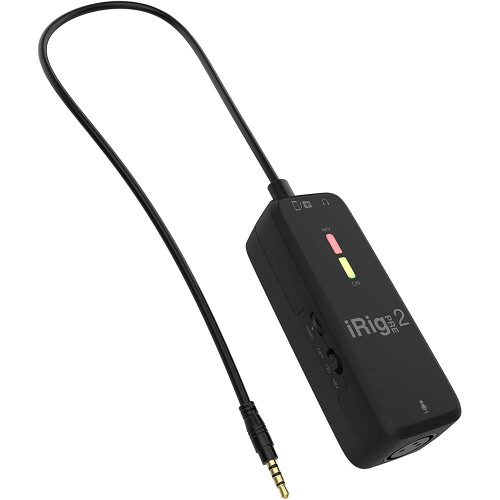 iRig Pre 2 XLR Mic Interface and Preamp: Interface IP-IRIG-PRE2-IN