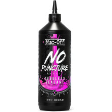 Muc-Off 822 No Puncture Hassle Tubeless Sealant, 1 Litre - Advanced Bicycle Tyre Sealant With UV Tracer Dye That Seals Tears And Holes Up To 6mm