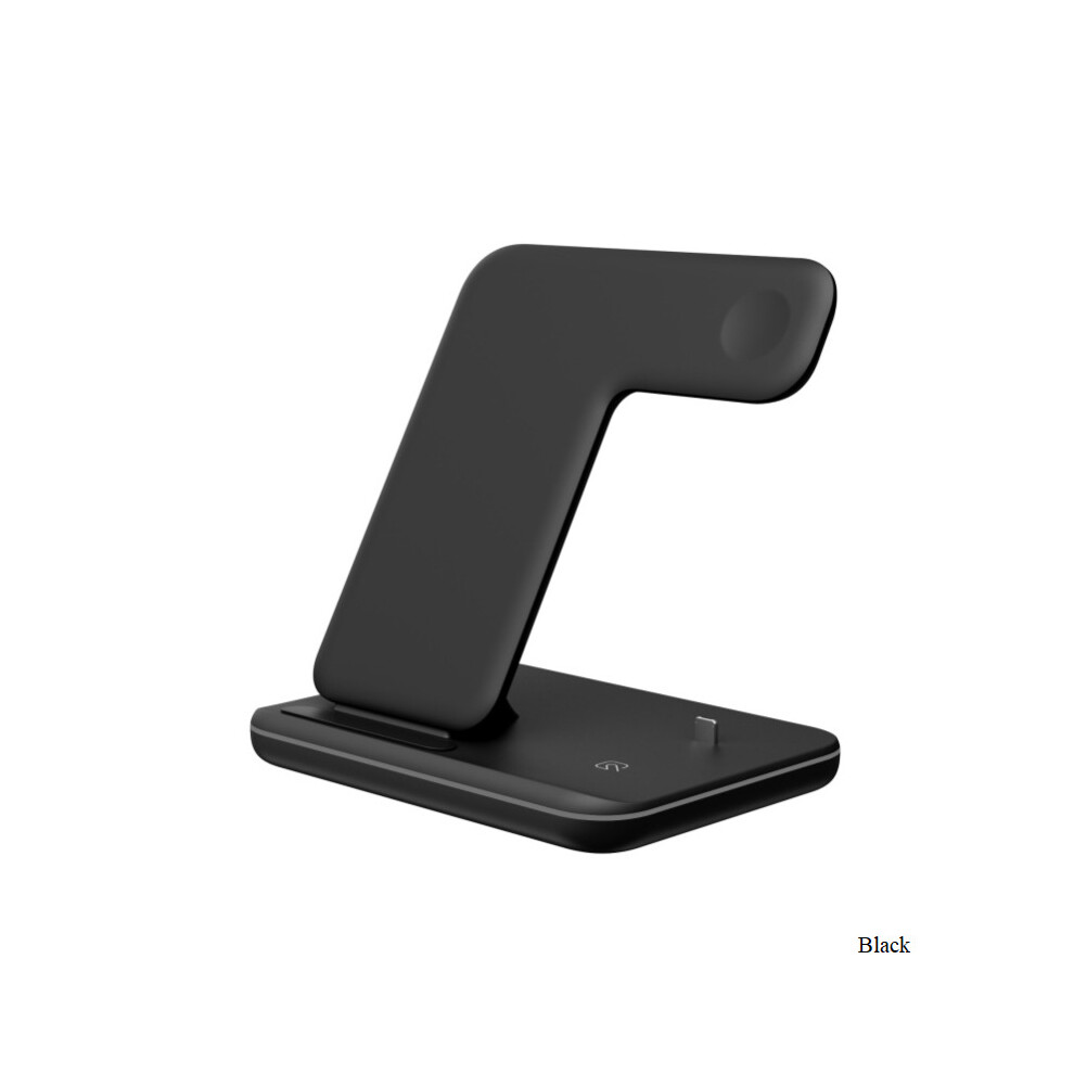 (Black) 3 in 1 Wireless Charger Stand