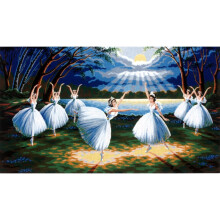 Ballerinas Swan Lake Tapestry Needlepoint Canvas