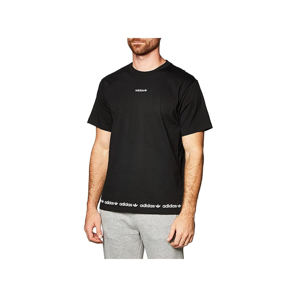 (XS) Adidas Linear Repeat T-shirt Black