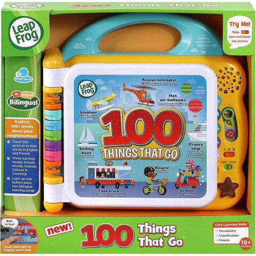 LeapFrog LeapFrog 100 Things That Go Learning Toy Multicolour 1