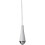 Croydex Croydex AJ177641 Classic White and Chrome Light Pull, 60mm 1