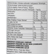 Heng Shun Chinkiang Rice Vinegar, 550 ml