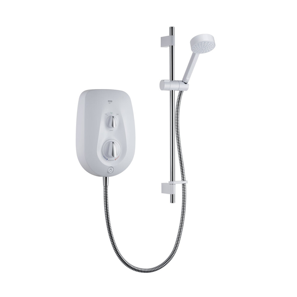 Mira Showers 1.1788.005 Vie 9.5 kW Electric Shower - White/Chrome White/Chrome 9.5 kilowatts Stand Alone