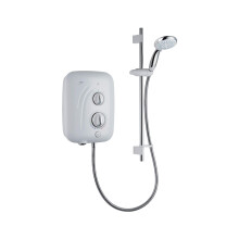 Mira Showers 1.1941.001 Elite SE Pumped Electric Shower 9.8kW - White/Chrome 9.8Kw Single Shower