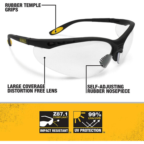 DeWalt DeWalt SGRFC Reinforcer Clear Glasses 1