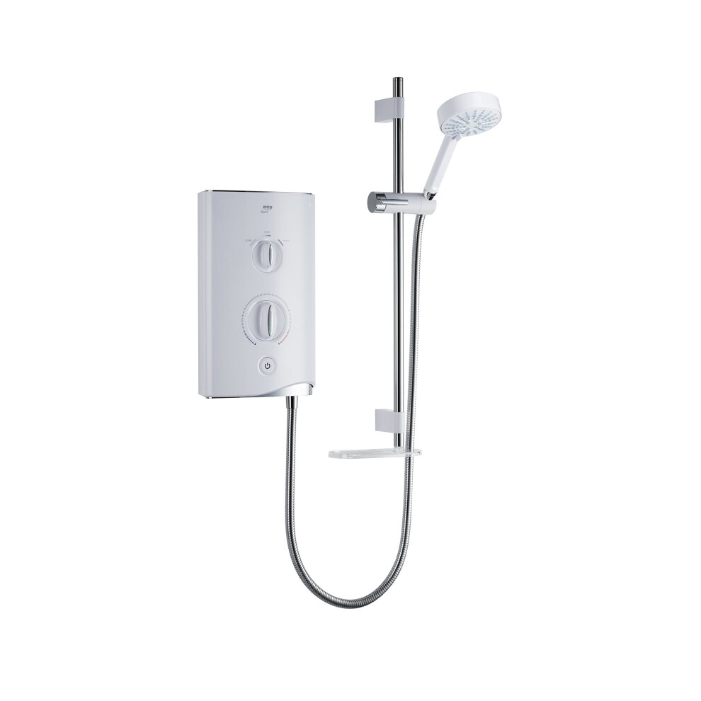 Mira Showers 1.1746.001 Sport 7.5 kW Electric Shower - White/Chrome Stand Alone 7.5 kilowatts-image-OPC-P8W98M5-NEW