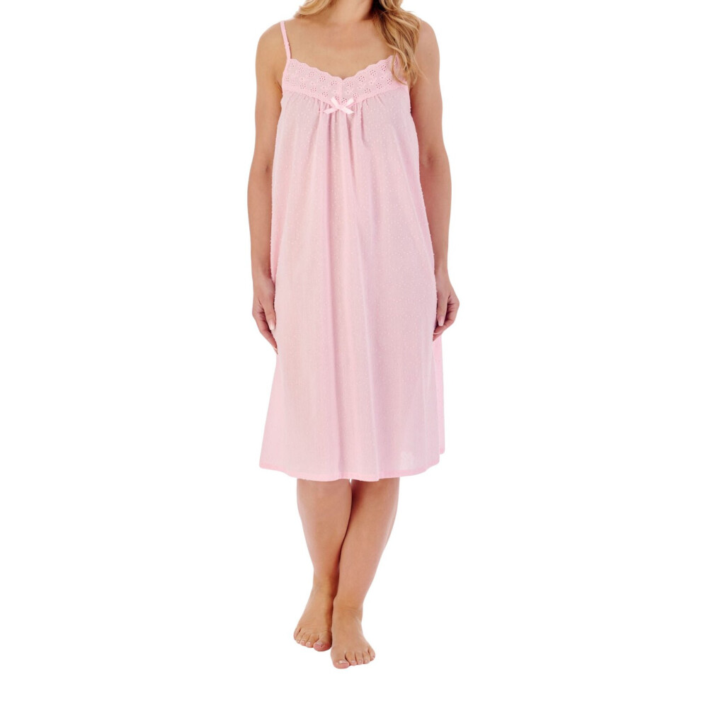 (Pink, 24/26) Slenderella ND01230 Women's Cotton Nightdress