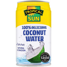 Tropical Sun 100% Natural Coconut Water 330 ml (Pack of 12)