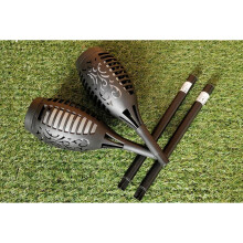 2x Mini Flickering Garden Solar Torch Lights Realistic Fire Effect LED